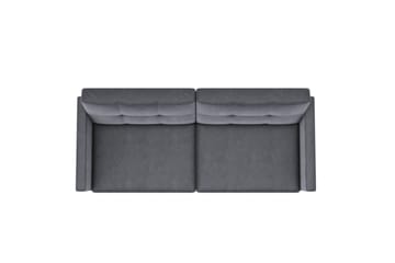 Sovesofa Lilly Antrasitt, Fløyel - Antrasitt, Fløyel - Møbler - Sofaer - Sovesofaer - 3 seters sovesofa