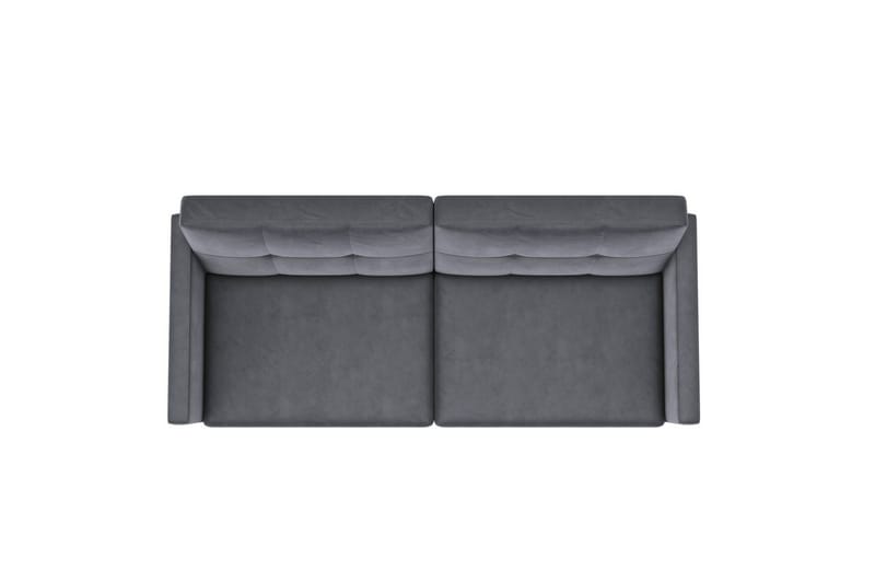 Sovesofa Lilly Antrasitt, Fløyel - Antrasitt, Fløyel - Møbler - Sofaer - Sovesofaer - 3 seters sovesofa
