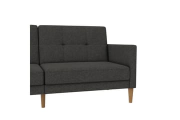Sovesofa Lilly Antrasitt, Lin - Antrasitt, Lin - Møbler - Sofaer - Sovesofaer - 3 seters sovesofa