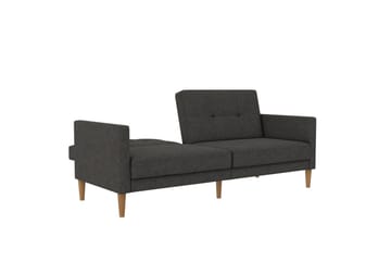 Sovesofa Lilly Antrasitt, Lin - Antrasitt, Lin - Møbler - Sofaer - Sovesofaer - 3 seters sovesofa