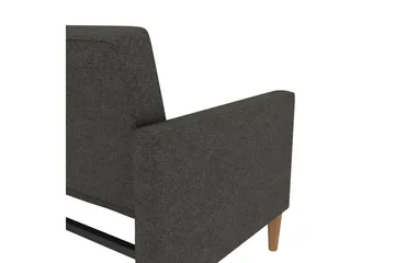 Sovesofa Lilly Antrasitt, Lin - Antrasitt, Lin - Møbler - Sofaer - Sovesofaer - 3 seters sovesofa