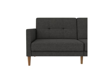 Sovesofa Lilly Antrasitt, Lin - Antrasitt, Lin - Møbler - Sofaer - Sovesofaer - 3 seters sovesofa