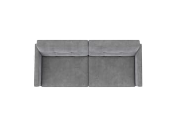 Sovesofa Lilly Lys grå, Fløyel - Lys grå, Fløyel - Møbler - Sofaer - Sovesofaer - 3 seters sovesofa