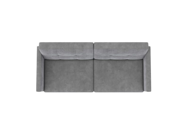 Sovesofa Lilly Lys grå, Fløyel - Lys grå, Fløyel - Møbler - Sofaer - Sovesofaer - 3 seters sovesofa
