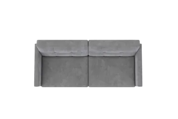 Sovesofa Lilly Lys grå, Fløyel - Lys grå, Fløyel - Møbler - Sofaer - Sovesofaer - 3 seters sovesofa