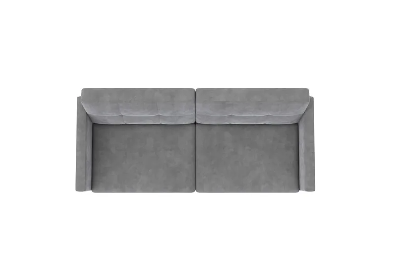 Sovesofa Lilly Lys grå, Fløyel - Lys grå, Fløyel - Møbler - Sofaer - Sovesofaer - 3 seters sovesofa