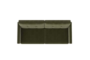 Sovesofa Lilly Olivengrønn, Fløyel - Olivengrønn, Fløyel - Møbler - Sofaer - Sovesofaer - 3 seters sovesofa