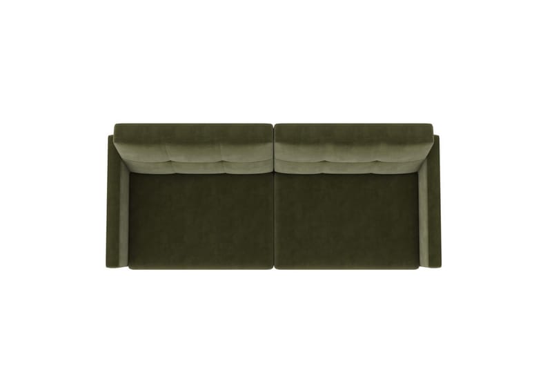 Sovesofa Lilly Olivengrønn, Fløyel - Olivengrønn, Fløyel - Møbler - Sofaer - Sovesofaer - 3 seters sovesofa