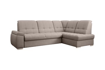 Sovesofa m. Sjeselong Amelya 3-seter - Grå - Møbler - Sofaer - Sovesofaer - Langsgående sovesofa