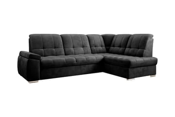 Sovesofa m. Sjeselong Amelya 3-seter - Mørkegrå - Møbler - Sofaer - Sovesofaer - Langsgående sovesofa