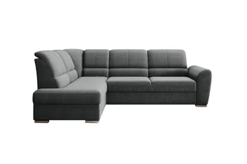 Sovesofa m. Sjeselong Keith 3-seter - Grå - Møbler - Sofaer - Sovesofaer - Langsgående sovesofa