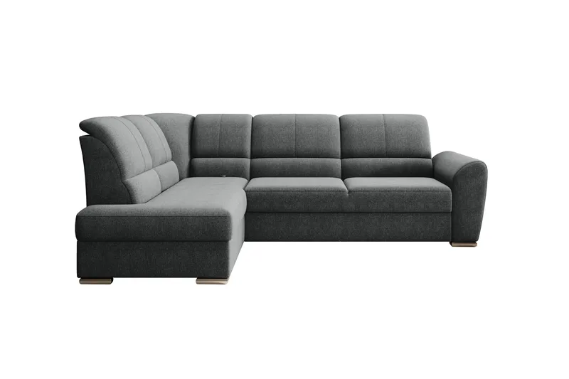 Sovesofa m. Sjeselong Keith 3-seter - Grå - Møbler - Sofaer - Sovesofaer - Langsgående sovesofa