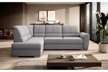 Sovesofa m. Sjeselong Keith 3-seter - Grå - Møbler - Sofaer - Sovesofaer - Langsgående sovesofa