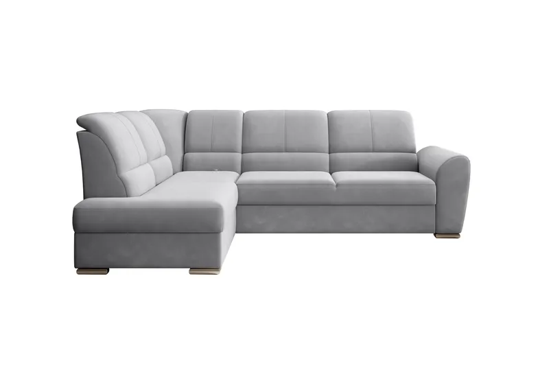 Sovesofa m. Sjeselong Keith 3-seter - Grå - Møbler - Sofaer - Sovesofaer - Langsgående sovesofa