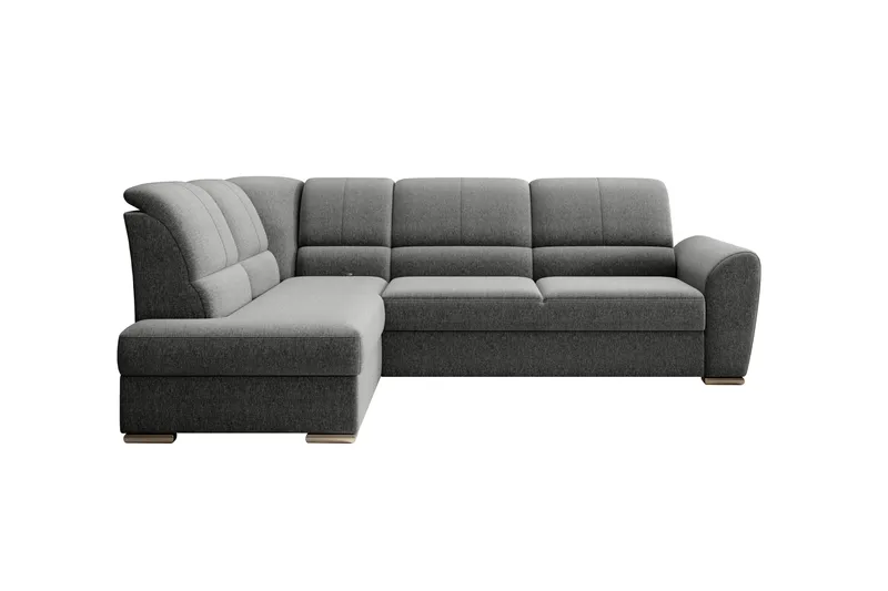 Sovesofa m. Sjeselong Keith 3-seter - Grå - Møbler - Sofaer - Sovesofaer - Langsgående sovesofa