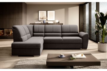 Sovesofa m. Sjeselong Keith 3-seter - Mørkebrun - Møbler - Sofaer - Sovesofaer - Langsgående sovesofa