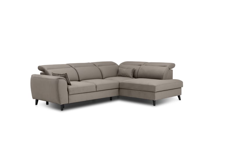 Sovesofa m. Sjeselong Yasmine 3-seter - Beige - Møbler - Sofaer - Sovesofaer - Langsgående sovesofa