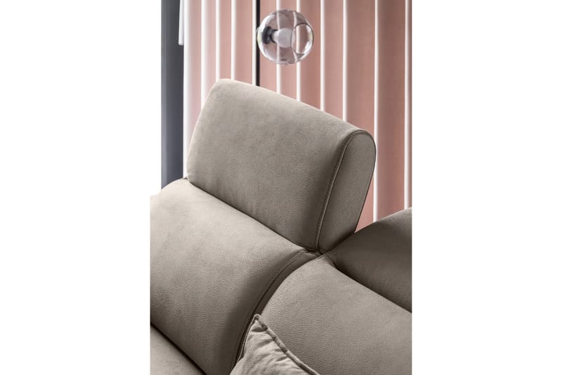 Sovesofa m. Sjeselong Yasmine 3-seter - Beige - Møbler - Sofaer - Sovesofaer - Langsgående sovesofa