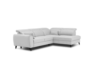 Sovesofa m. Sjeselong Yasmine 3-seter - Grå - Møbler - Sofaer - Sovesofaer - Langsgående sovesofa