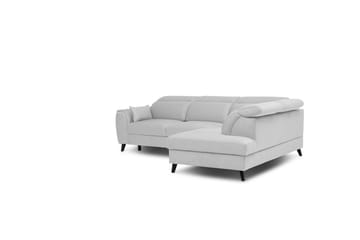 Sovesofa m. Sjeselong Yasmine 3-seter - Grå - Møbler - Sofaer - Sovesofaer - Langsgående sovesofa