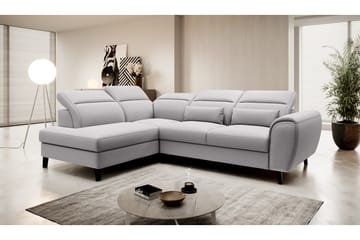 Sovesofa m. Sjeselong Yasmine 3-seter - Grå - Møbler - Sofaer - Sovesofaer - Langsgående sovesofa