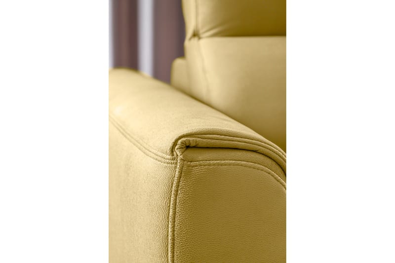 Sovesofa m. Sjeselong Yasmine 3-seter - Gul - Møbler - Sofaer - Sovesofaer - Langsgående sovesofa