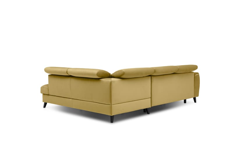 Sovesofa m. Sjeselong Yasmine 3-seter - Gul - Møbler - Sofaer - Sovesofaer - Langsgående sovesofa