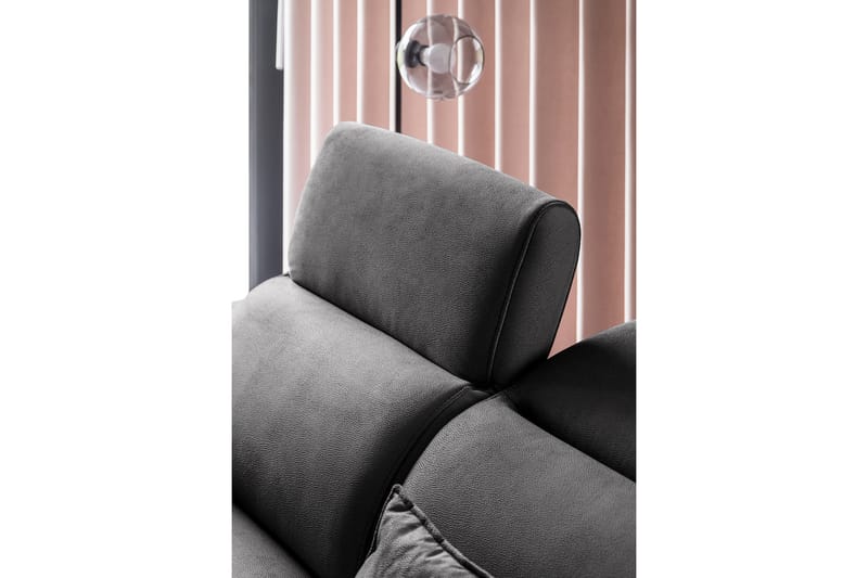 Sovesofa m. Sjeselong Yasmine 3-seter - Mørkegrå - Møbler - Sofaer - Sovesofaer - Langsgående sovesofa