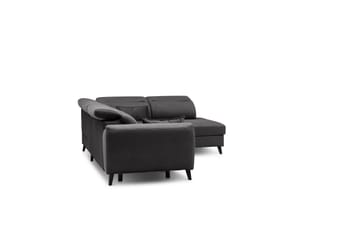 Sovesofa m. Sjeselong Yasmine 3-seter - Mørkegrå - Møbler - Sofaer - Sovesofaer - Langsgående sovesofa