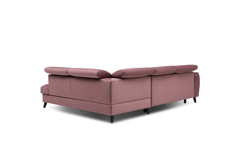 Sovesofa m. Sjeselong Yasmine 3-seter - Rosa - Møbler - Sofaer - Sovesofaer - Langsgående sovesofa