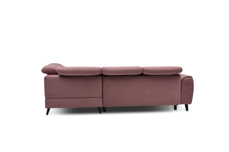 Sovesofa m. Sjeselong Yasmine 3-seter - Rosa - Møbler - Sofaer - Sovesofaer - Langsgående sovesofa