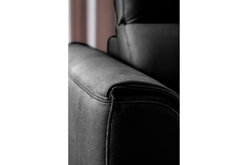 Sovesofa m. Sjeselong Yasmine 3-seter - Svart - Møbler - Sofaer - Sovesofaer - Langsgående sovesofa