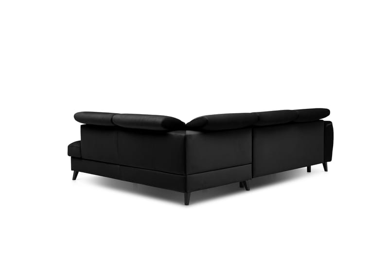 Sovesofa m. Sjeselong Yasmine 3-seter - Svart - Møbler - Sofaer - Sovesofaer - Langsgående sovesofa