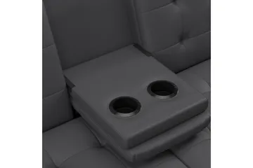 Sovesofa Maine Grå PU - Grå PU - Møbler - Sofaer - Sovesofaer - 3 seters sovesofa