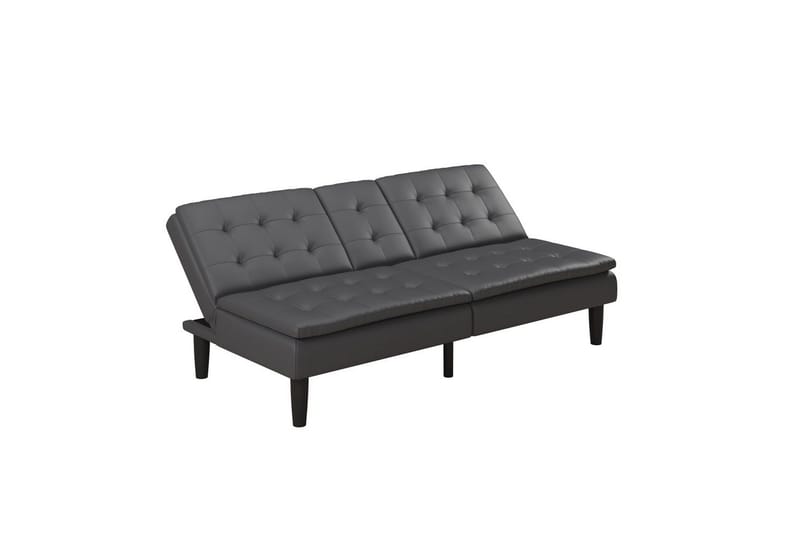 Sovesofa Maine Grå PU - Grå PU - Møbler - Sofaer - Sovesofaer - 3 seters sovesofa