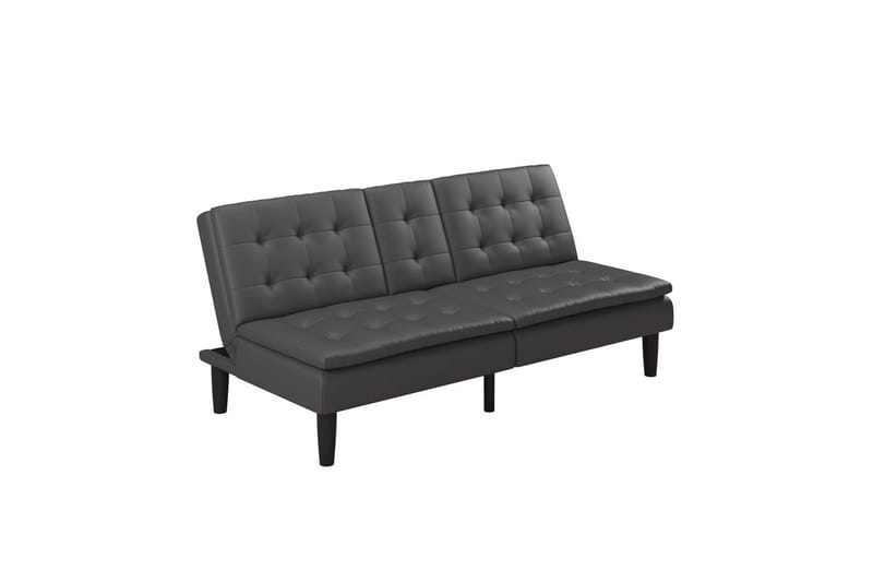 Sovesofa Maine Grå PU - Grå PU - Møbler - Sofaer - Sovesofaer - 3 seters sovesofa