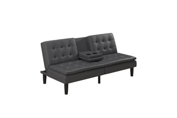 Sovesofa Maine Grå PU - Grå PU - Møbler - Sofaer - Sovesofaer - 3 seters sovesofa