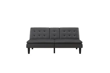 Sovesofa Maine Grå PU - Grå PU - Møbler - Sofaer - Sovesofaer - 3 seters sovesofa