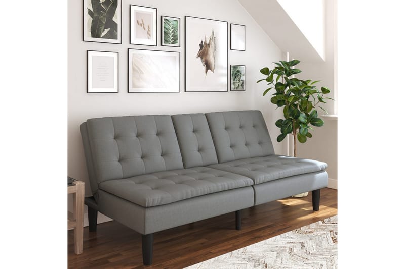 Sovesofa Maine Grått Tøy - Grått Tøy - Møbler - Sofaer - Sovesofaer - 3 seters sovesofa