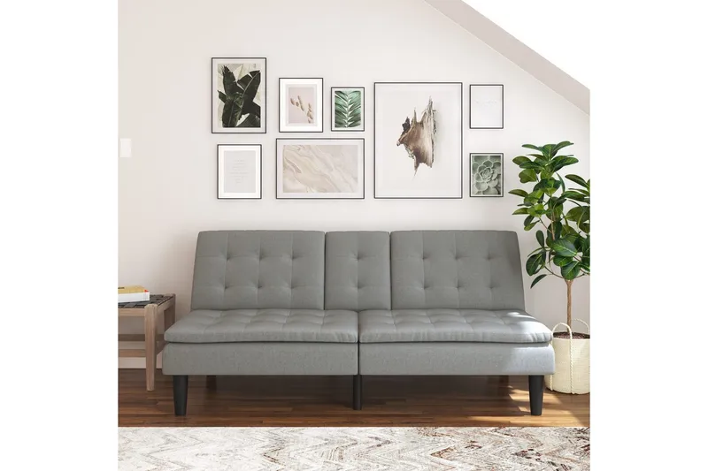 Sovesofa Maine Grått Tøy - Grått Tøy - Møbler - Sofaer - Sovesofaer - 3 seters sovesofa