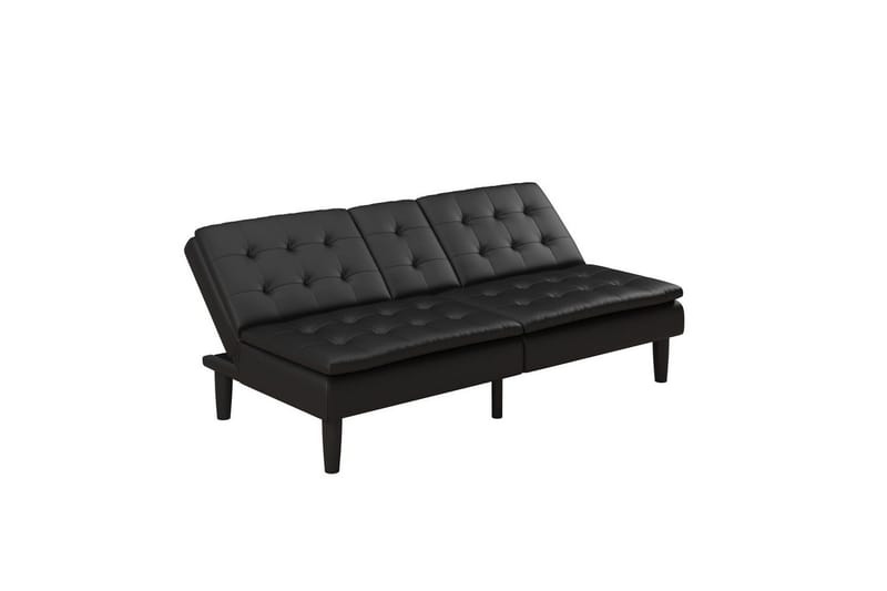 Sovesofa Maine Svart - Svart - Møbler - Sofaer - Sovesofaer - 3 seters sovesofa