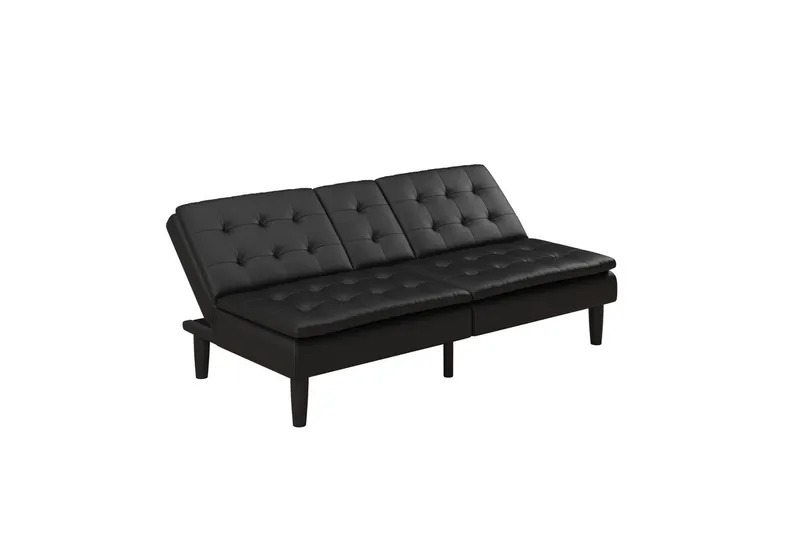 Sovesofa Maine Svart - Svart - Møbler - Sofaer - Sovesofaer - 3 seters sovesofa