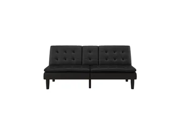 Sovesofa Maine Svart - Svart - Møbler - Sofaer - Sovesofaer - 3 seters sovesofa