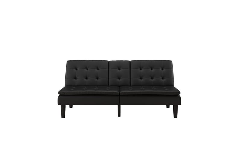 Sovesofa Maine Svart - Svart - Møbler - Sofaer - Sovesofaer - 3 seters sovesofa