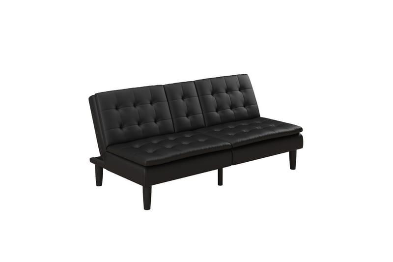 Sovesofa Maine Svart - Svart - Møbler - Sofaer - Sovesofaer - 3 seters sovesofa