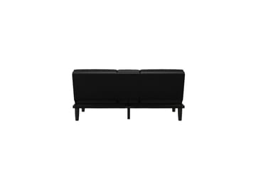 Sovesofa Maine Svart - Svart - Møbler - Sofaer - Sovesofaer - 3 seters sovesofa
