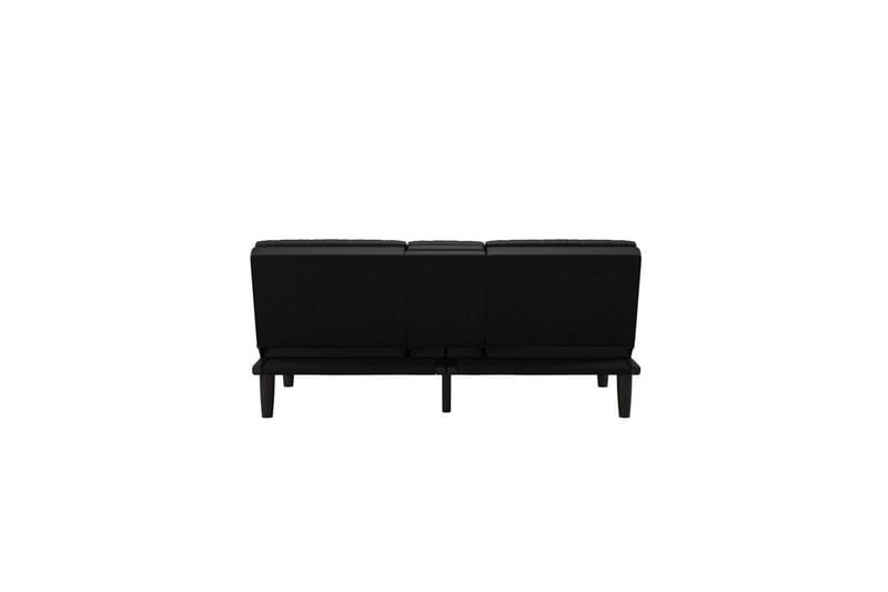 Sovesofa Maine Svart - Svart - Møbler - Sofaer - Sovesofaer - 3 seters sovesofa