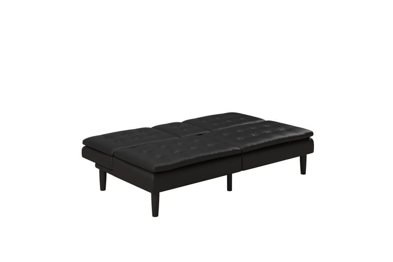 Sovesofa Maine Svart - Svart - Møbler - Sofaer - Sovesofaer - 3 seters sovesofa