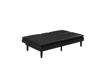 Sovesofa Maine Svart - Svart - Møbler - Sofaer - Sovesofaer - 3 seters sovesofa