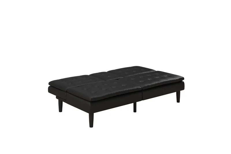 Sovesofa Maine Svart - Svart - Møbler - Sofaer - Sovesofaer - 3 seters sovesofa